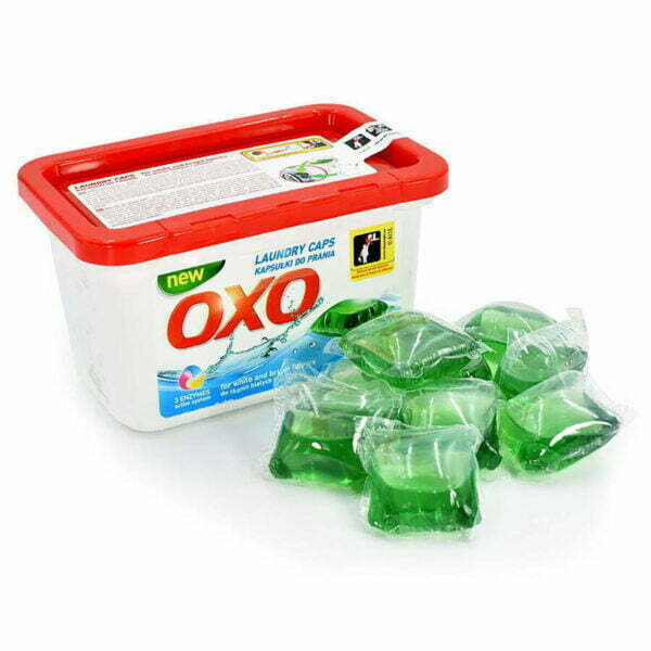 Żelowe kapsułki do prania białych i jasnych tkanin - OXO 20x21g