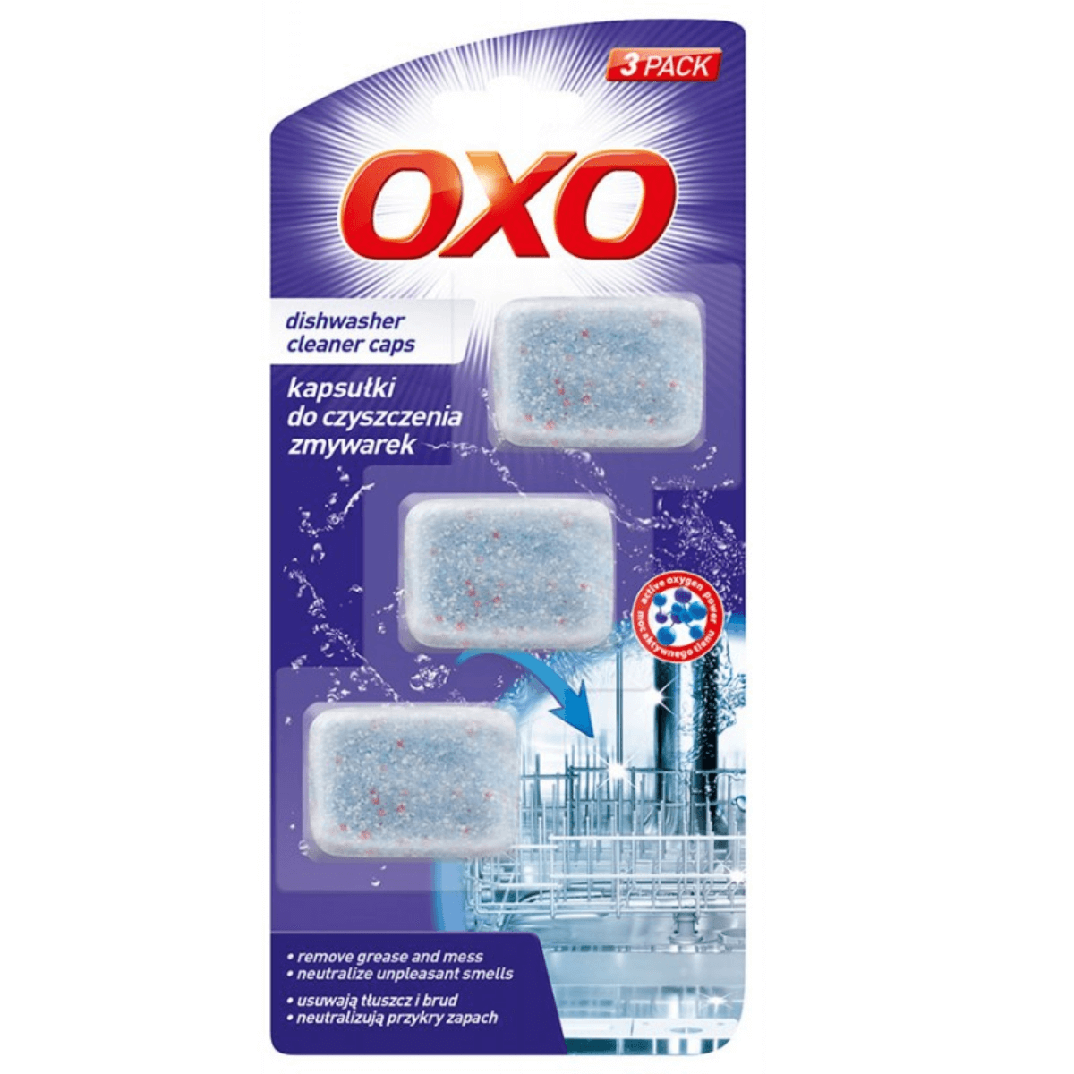 OXO - Kapsułki Do Czyszczenia Zmywarki 3szt
