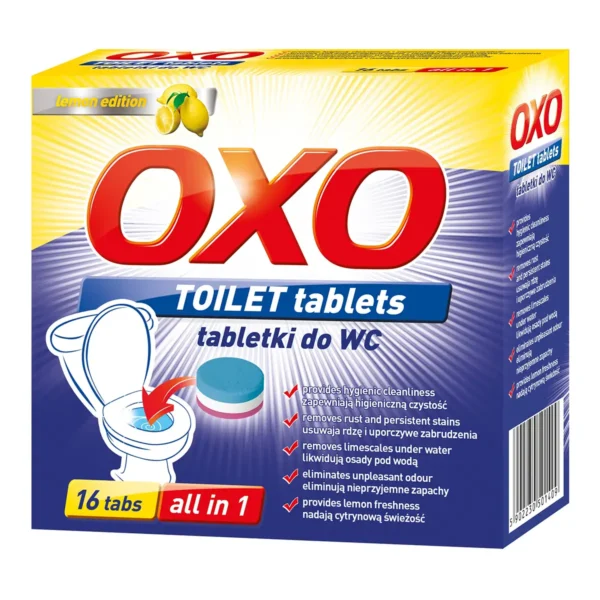 Tabletki do WC Cytryna (Lemon) - OXO 16szt.