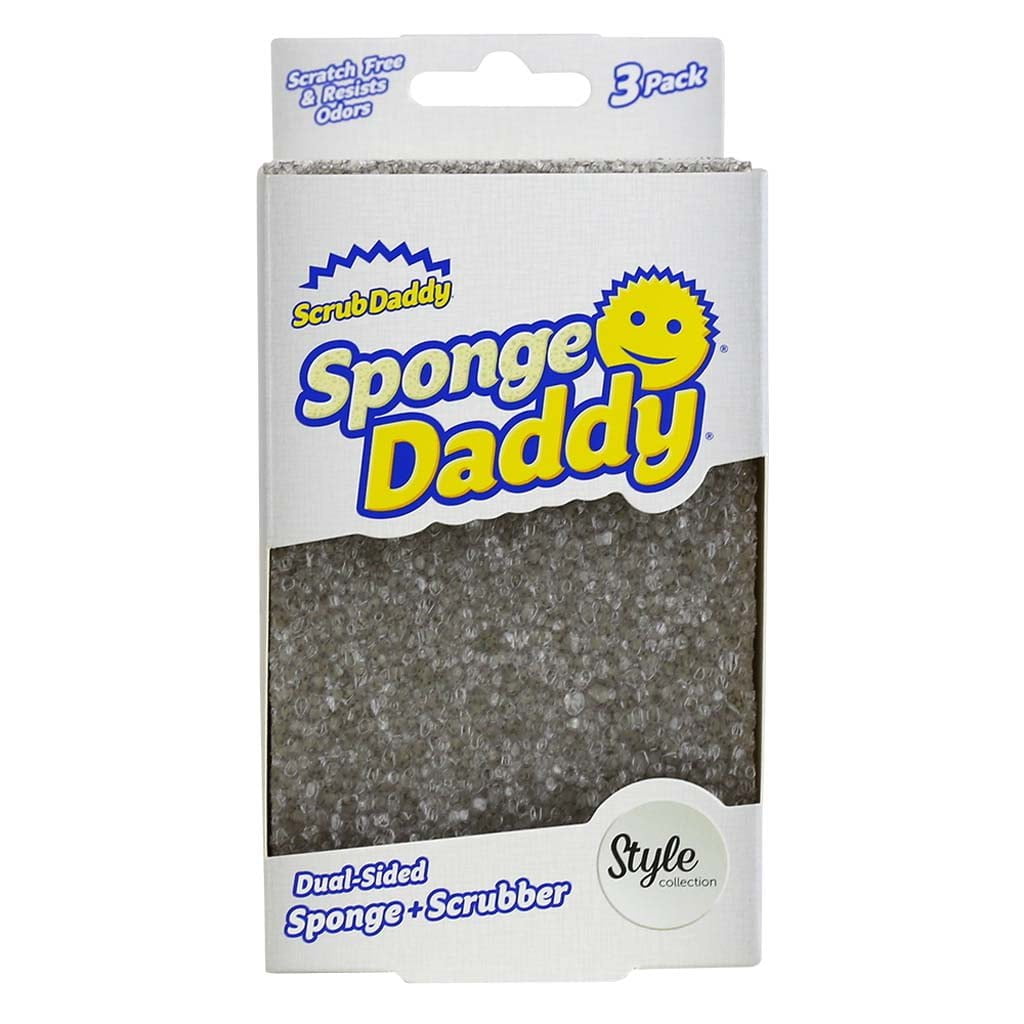 Gąbka do mycia naczyń Sponge Daddy - SCRUB DADDY 3 sztuki (szare)
